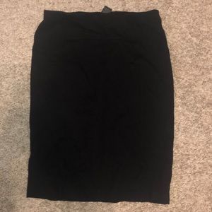 Black pencil skirt